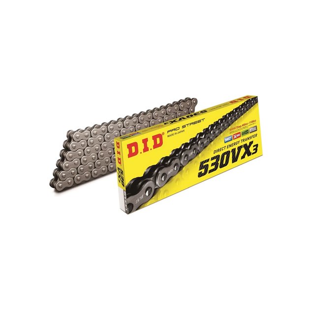 Łańcuch napędowy 530VX3 112 X-RING otwarty z zakuwką DID | 530VX3-112