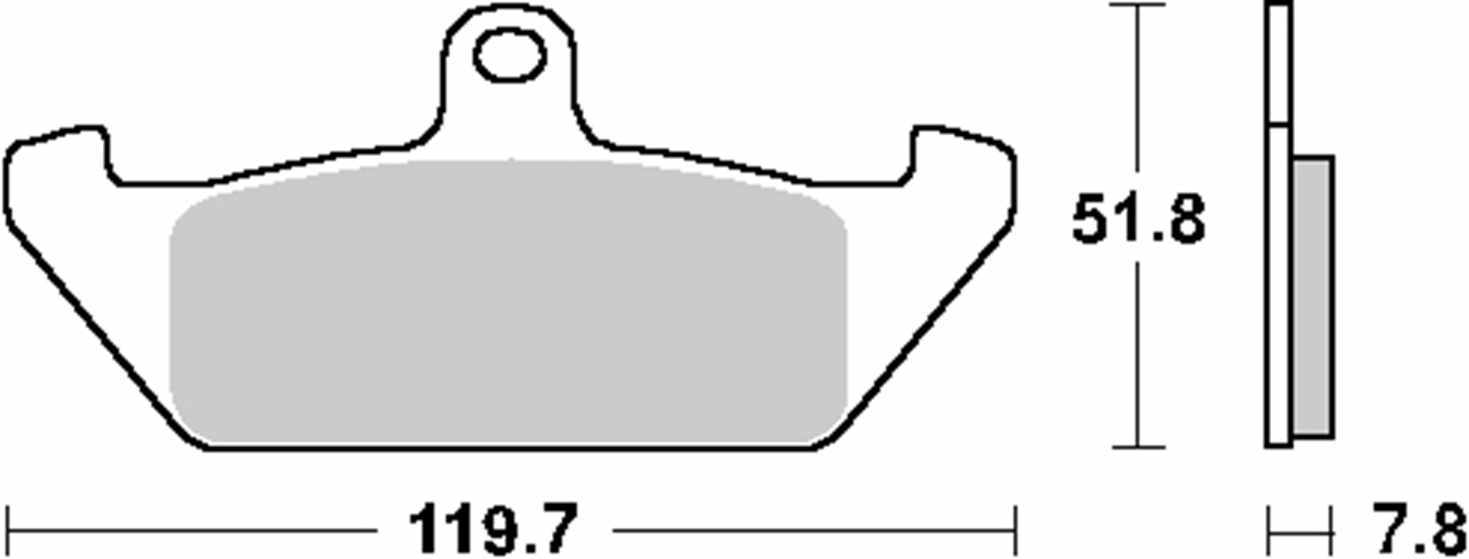 Klocki hamulcowe KH120 STREET CERAMIC KOLOR CZARNY