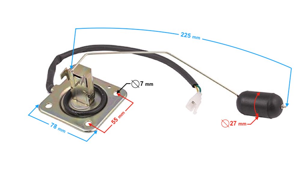 Czujnik poziomu paliwa Barton Hyper 125 154FMI Motocykl 125