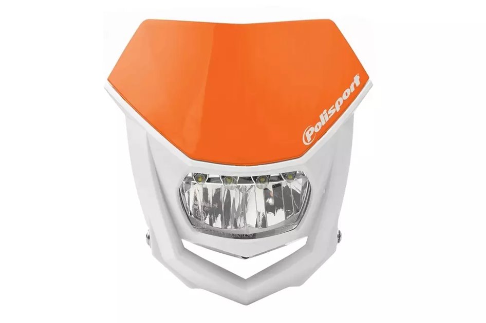 Lampa przednia owiewka Polisport Halo Led biało-pomarańczowa | 8667100004