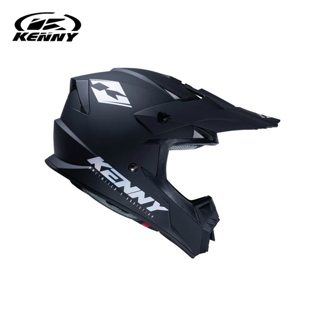 Kask Cross/Enduro Track Solid Matt Black Holographic Czarny/Szary L (59-60 cm) Kenny Racing | 231-0303022-56
