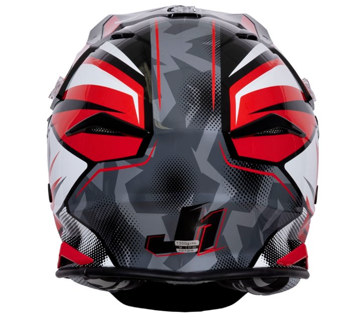 Kask JUST1 J39 REVO red white black XL