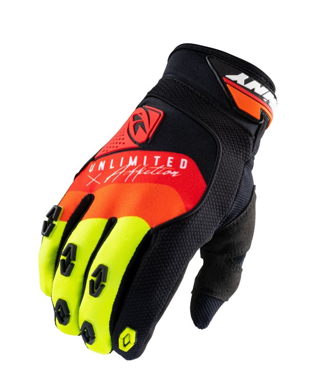 Rękawice cross/enduro Safety Black/Red/Orange XXXL Kenny Racing | 211-2905011-1348