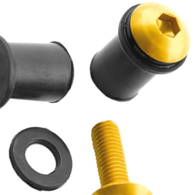 Zestaw śrub i gumek do owiewki/szyby M5x16 Czerwony Vicma | 1052581