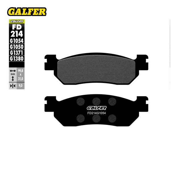 GALFER KLOCKI HAMULCOWE KH275 PÓŁMETALICZNE