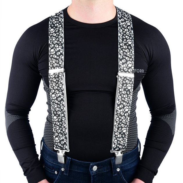 Szelki przypinane do spodni Czaszki Oxford | CA051