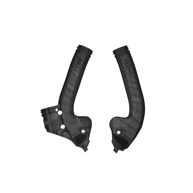 Osłony ramy BI-MATERIAL SUPER GRIP KTM SX 85, Husqvarna TC 85, GAS GAS MC 85 Czarny RACETECH | PRTKTMNR005