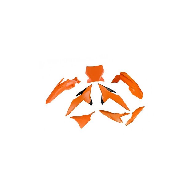 Komplet plastików KTM SX 85 OEM czarny/pomarańczowy RACETECH | KITKTM-OEM-885