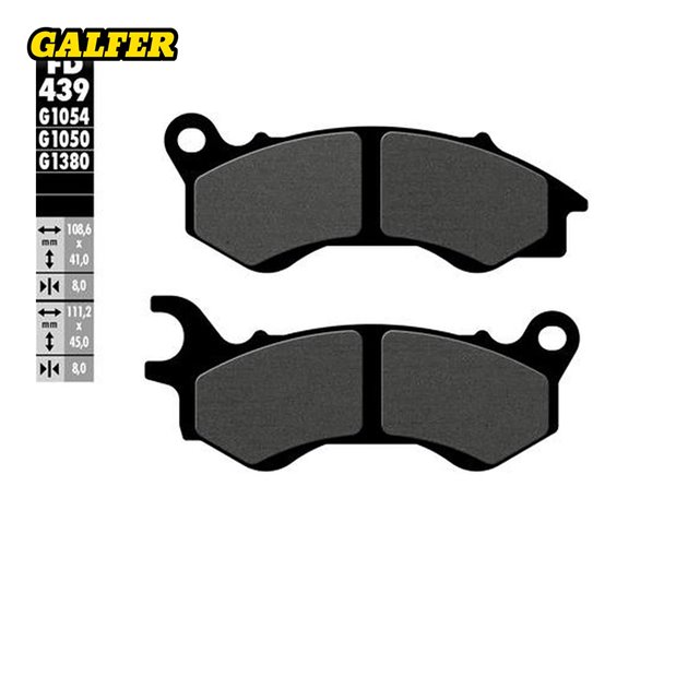 GALFER KLOCKI HAMULCOWE KH603 PÓŁMETALICZNE