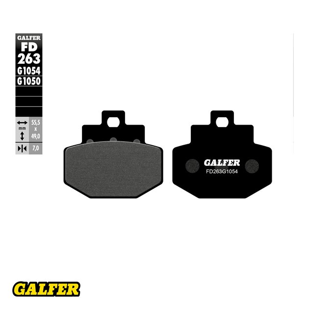 GALFER KLOCKI HAMULCOWE KH321 PÓŁMETALICZNE SKUTERY