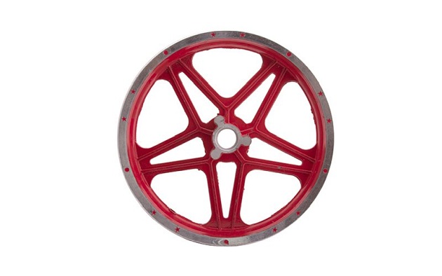 Felga tył 10-2,5 hamulec tarczowy czerwona MiniCross DB10 SA Moretti
