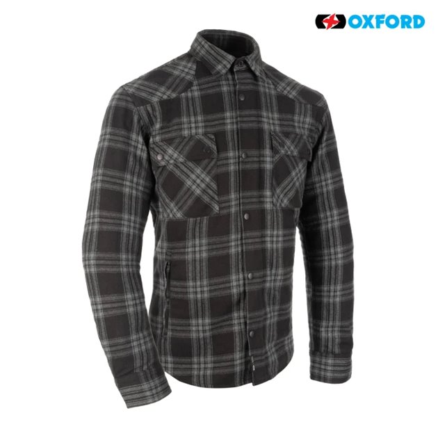 Koszula motocyklowa męska KICKBACK 3.0 szara XL Oxford | TM250101XL