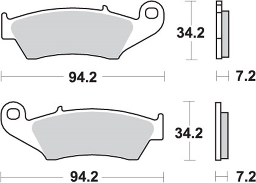 Klocki hamulcowe KH185 / KH389 OFF-ROAD RACING SINTER KOLOR ZŁOTY