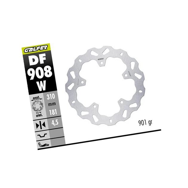 GALFER TARCZA HAMULCOWA TYŁ BMW R 1300GS ADVENTURE 2023-2025 (WAVE DISC) (310X181X4.5MM)
