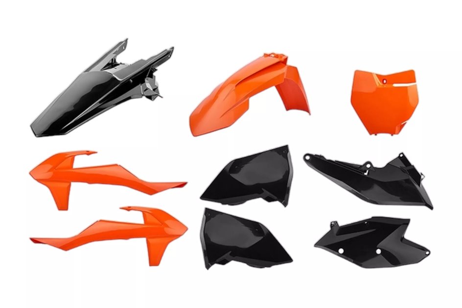 Zestaw plastików Body Kit Polisport pomarańczowo czarny | 90834