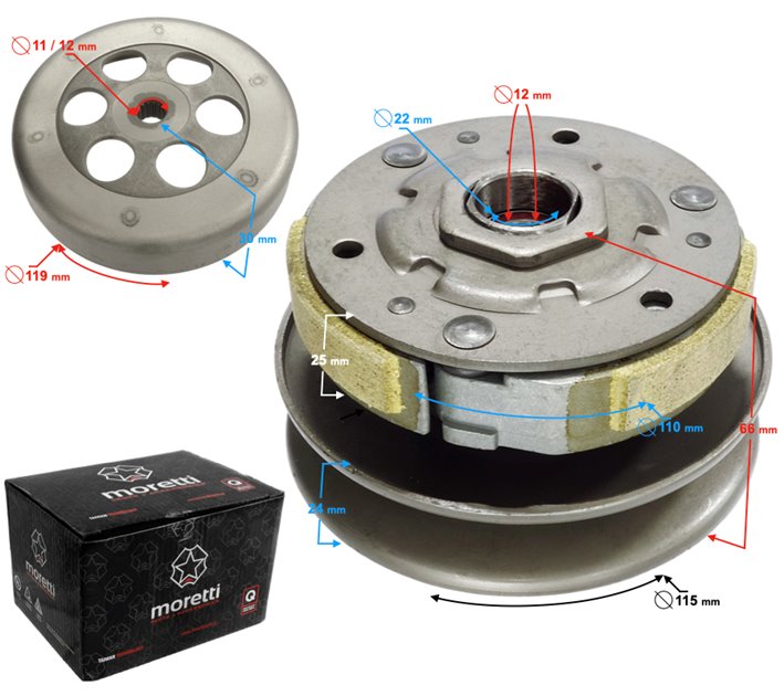 Sprzęgło do skutera 2T Falcon