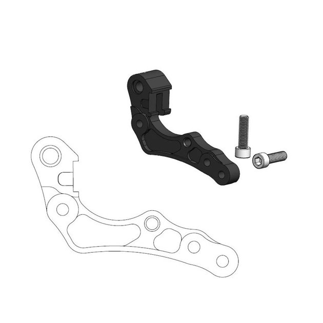 ADAPTER DO TARCZY HAMULCOWEJ PRZÓD 260MM KTM, HUSABERG, HUSQVARNA, GASGAS  KOLOR CZARNY MOTO-MASTER