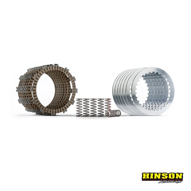 HINSON ZESTAW TARCZE SPRZĘGŁOWE Z PRZEKŁADKAMI I SPRĘŻYNAMI YZ 250 1993-2026; YZ 450F 2007-2022; YZ 450FX 2019-2023; WR 450F 2019-2023; YFZ 450 2004-2013; YZF 450R 2009-2013; YFM 700 RAPTOR 2006-2026