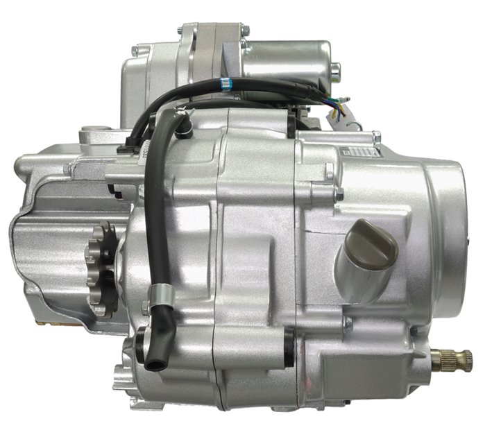 Silnik BTS poziomy 152FMI, 125cc 4T, 4-biegowy manual, srebrny