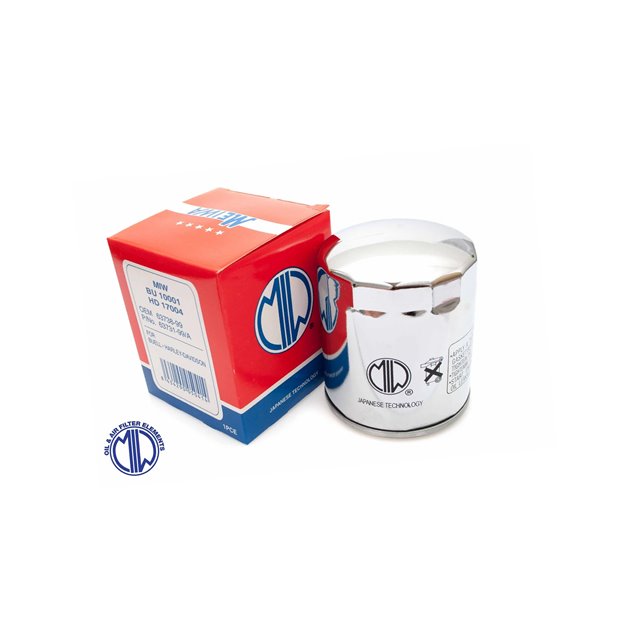 MIW (MEIWA) FILTR OLEJU HARLEY-DAVIDSON, CHROMOWANY (HF171C) (50)
