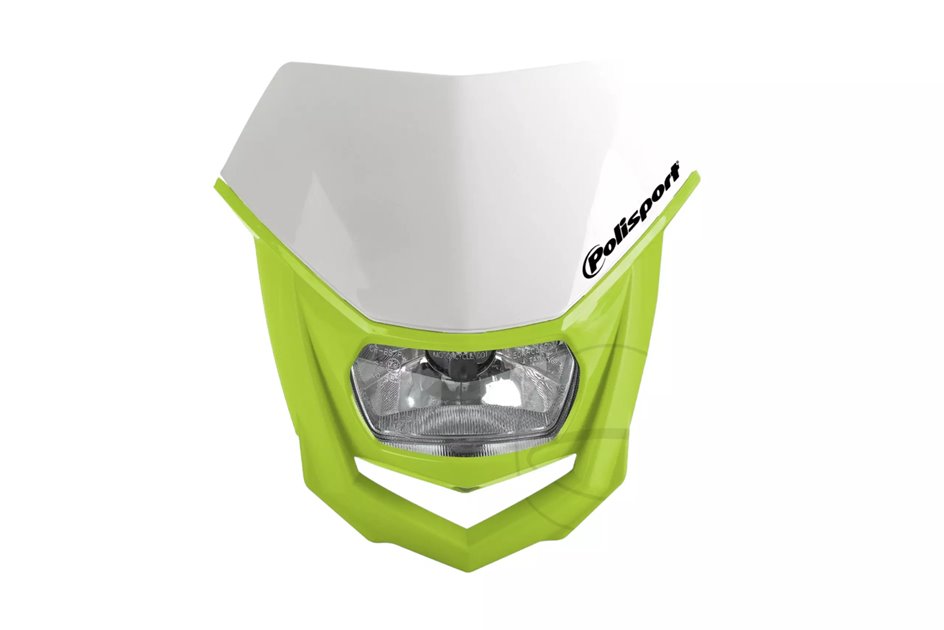 Reflektor przód Polisport Halo biały żółty | 8657400042
