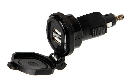 Din-Tech, 2 porty USB: Ładowarka Din - szybkie ładowanie - 2700 mA - 12/32 LAMPA