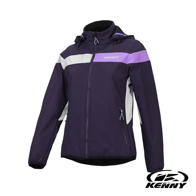 Kurtka przeciwdeszczowa Softshell Kenny Racing Racing Woman damska niebieski/biały/fioletowy S | 251-7806014-54