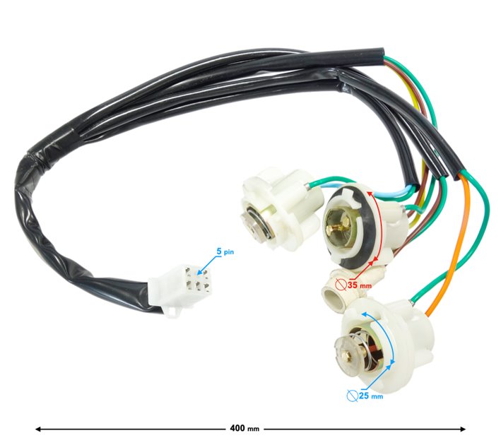 Oprawka żarówki SKUTER HURAGAN 5 LAMPY TYLNEJ Skuter