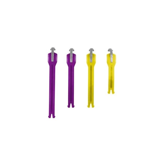 Zestaw pasków do butów Cross 4.5/5.5 FLEXLOCK Strap Kit Cool United, fioletowy/żółty Leatt | 3021200375
