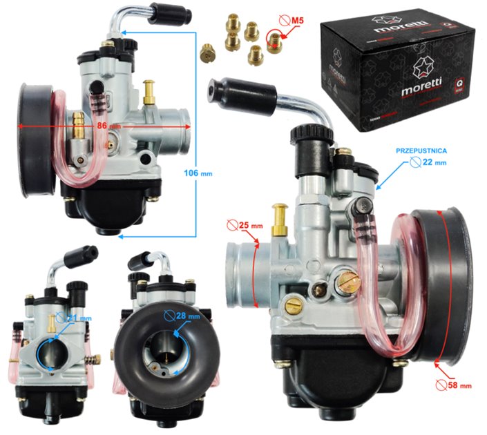 Gaźnik AM6 / Minarelli / 1E40MB 2T 50cc MORETTI | 5905220862887
