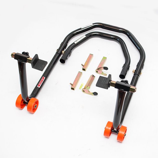 Stojak motocyklowy podnośnik biketec biker 3w1 (przód/tył) typ l/v - bt0008 BIKETEC