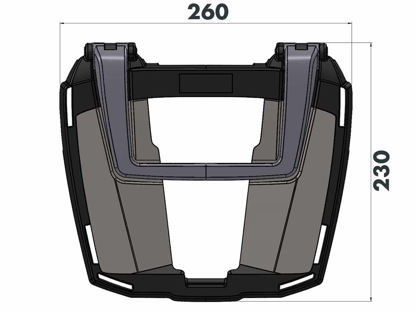 Stelaż kufra centralnego Easyrack Honda ADV 350 2022-2026 Hepco Becker | 6619538 01 01