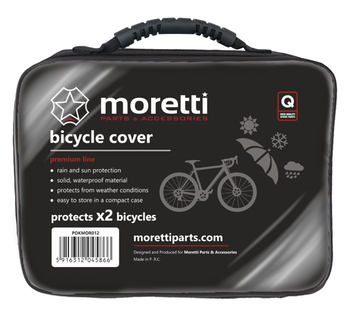 Pokrowiec na 2 rowery Moretti czarny