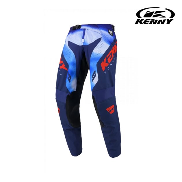 Spodnie Cross Enduro Force Fog Blue Niebieski/Czerwony S (30) Kenny Racing | 251-6104011-3002
