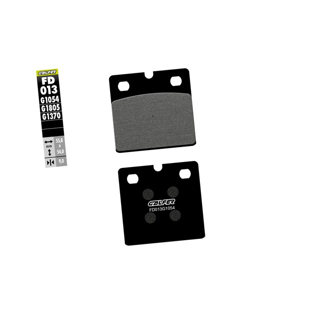 GALFER KLOCKI HAMULCOWE KH018 PÓŁMETALICZNE BMW
