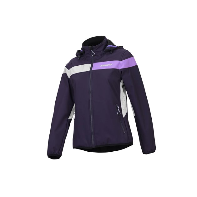 Kurtka przeciwdeszczowa Softshell Kenny Racing Racing Woman damska niebieski/biały/fioletowy S | 251-7806014-54