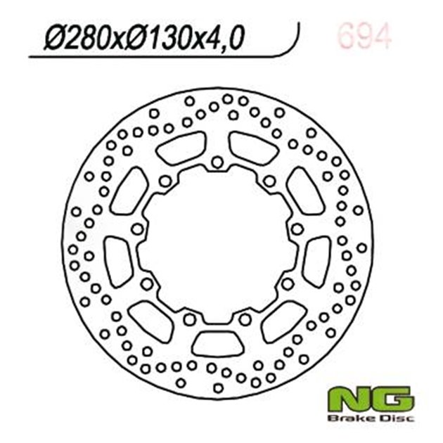 Tarcza hamulcowa (przód) KAWASAKI KLR 650 (90-12) (280X130X4) NG