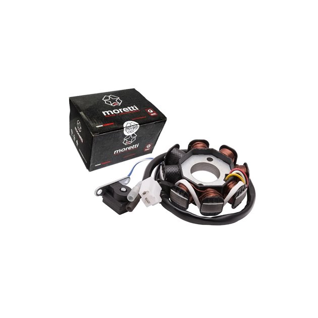 Stator, iskrownik, stoajn alternatora do skutera 4T 50cc Challanger GY6 139QMB, 139QMA Skuter 4T