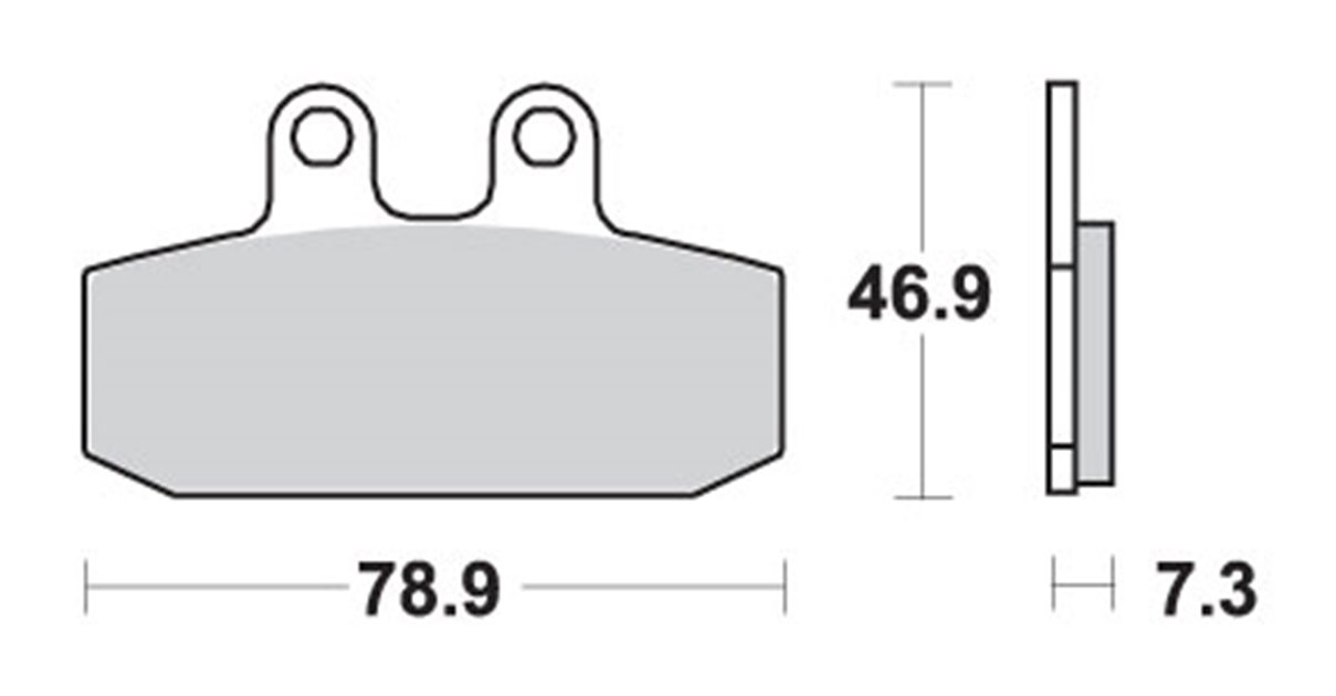 Klocki hamulcowe KH256 STREET CERAMIC KOLOR CZARNY