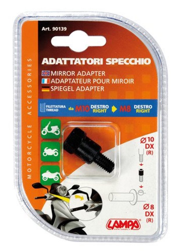 Adapter do Lusterka Gwint Prawy fi 10mm na fi 8mm | 90139