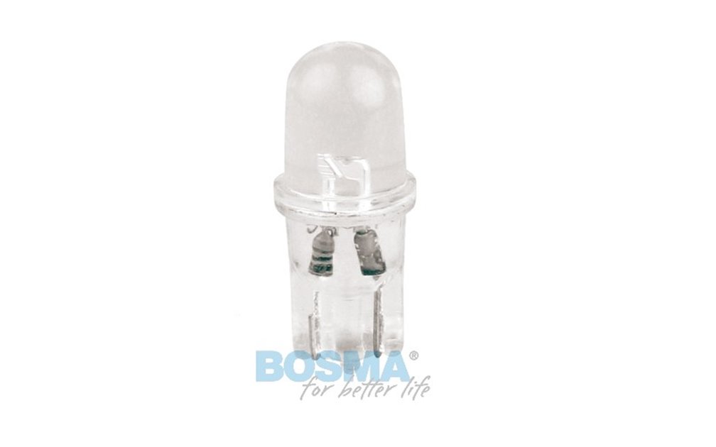 Żarówka BOSMA 12V 1*LED STANDARD T10 GREEN BLISTER