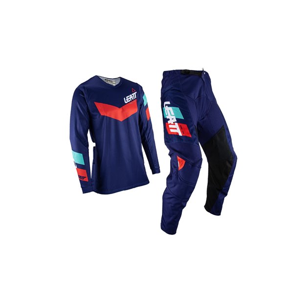 Zestaw Koszulka + Spodnie MOTO RIDE KIT 3.5 Red Granatowy/Czerwony, M Leatt | 5023032852