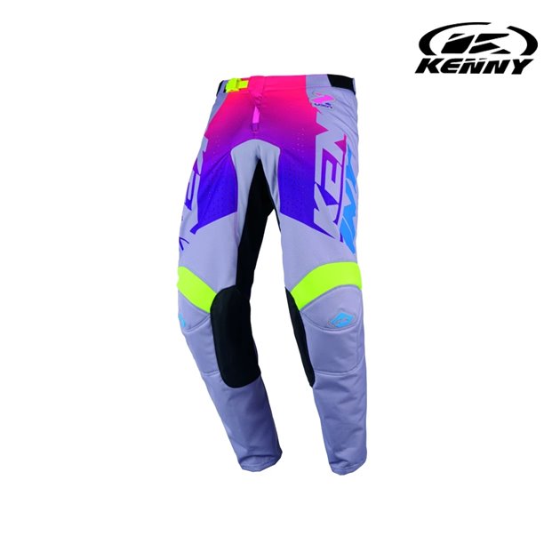 Spodnie cross/enduro Track Zoom Grey/White L (34) Kenny Racing | 261-6203012-3403