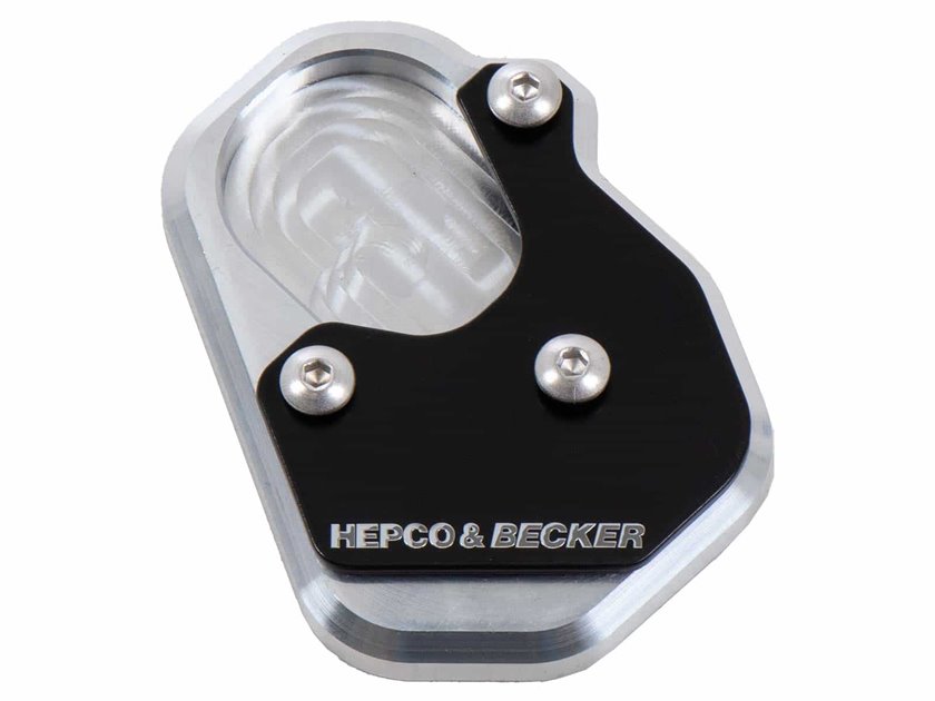 Poszerzenie stopki bocznej Aprilia Tuono V4 Factory srebrno-czarne Hepco&Becker | 42117716 00 91