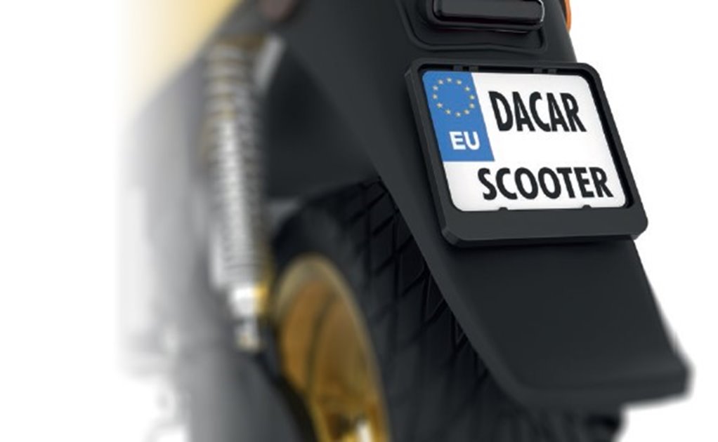 BIKETEC RAMKA POD TABLICĘ REJESTRACYJNĄ SKUTER/SCOOTER KOLOR CZARNY (47870)