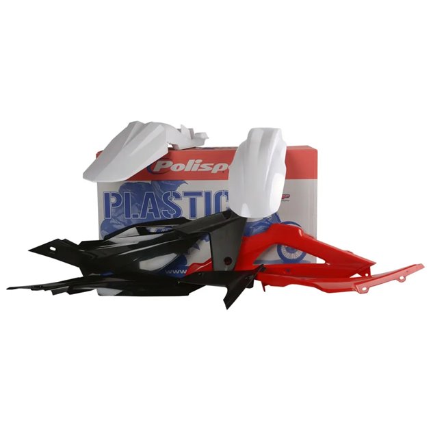 Zestaw plastików Body Kit Polisport biały czarny czerwony OEM | 90503