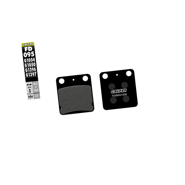 GALFER KLOCKI HAMULCOWE KH054 PÓŁMETALICZNE
