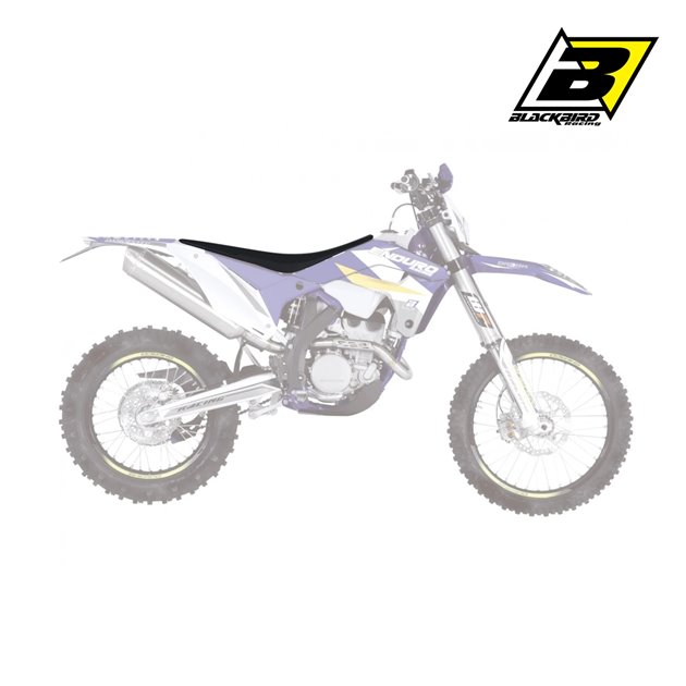 BLACKBIRD POKROWIEC / POSZYCIE NA SIEDZENIE SHERCO SE/SEF 2025 (SE/SFE ALL MODELS 2025) PYRAMID KOLOR CZARNY