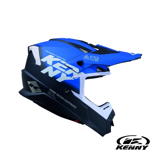 Kask Cross/Enduro Track Graphic Focus Blue niebieski XXL Kenny Racing | 261-0303021-5802