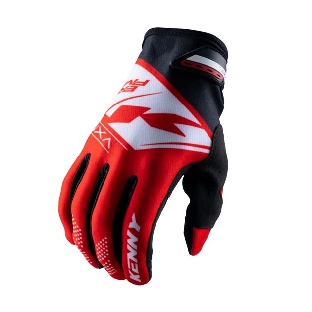 Rękawice Cross/Enduro Brave Kid/Junior/Dziecięce Red XL (8 lat) Kenny Racing | 231-2904011-0501